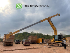 14 meter atau 16 meter excavator lengan teleskopik untuk 200 excavator CAT320 CAT330
