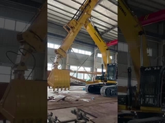 Top Performance Excavator Telescopic Arm Dengan 1.5cbm Clamshell Bucket Sertifikasi CE