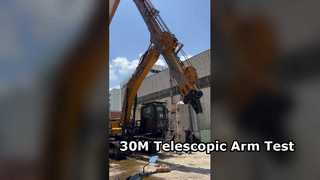 Lengan teleskopik 30M untuk SY365 sedang diuji